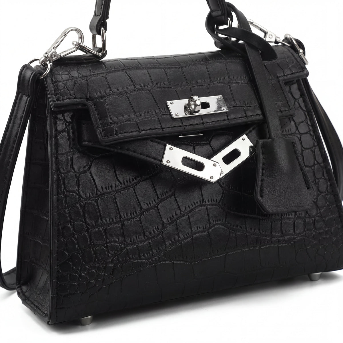 TELLET STRUCTURED LEATHER HANDBAG