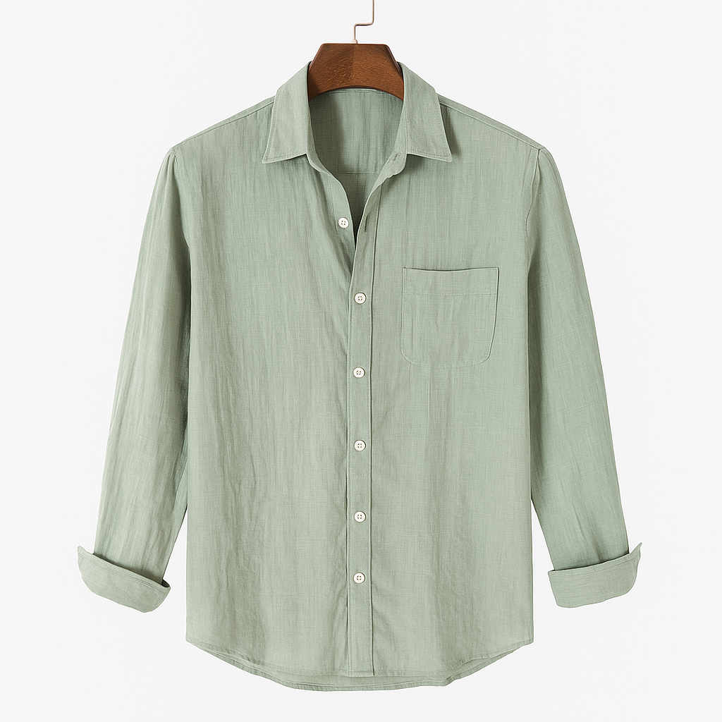 TELLET PURE LINEN TAILORED SHIRT