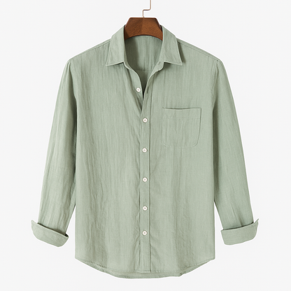 TELLET PURE LINEN TAILORED SHIRT