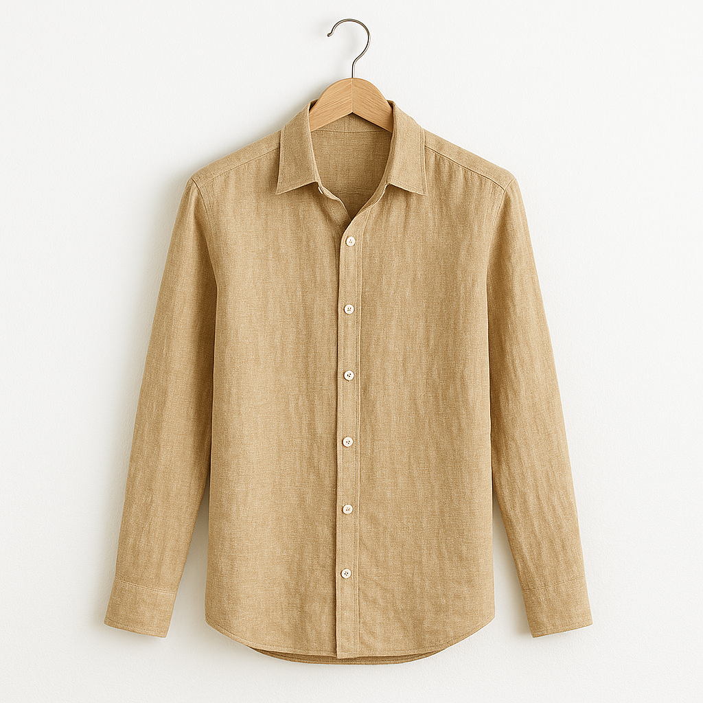 TELLET PURE LINEN TAILORED SHIRT