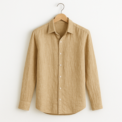 TELLET PURE LINEN TAILORED SHIRT