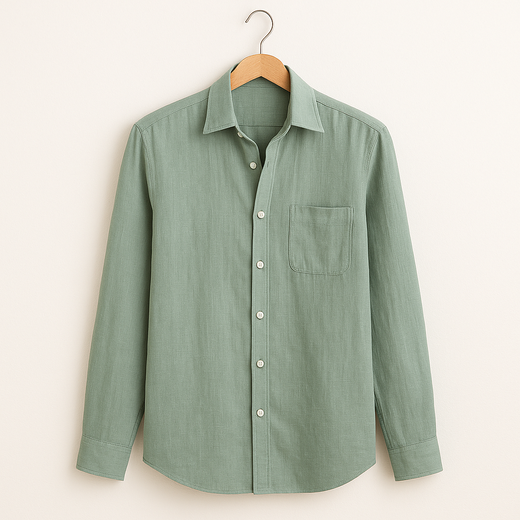 TELLET PURE LINEN TAILORED SHIRT