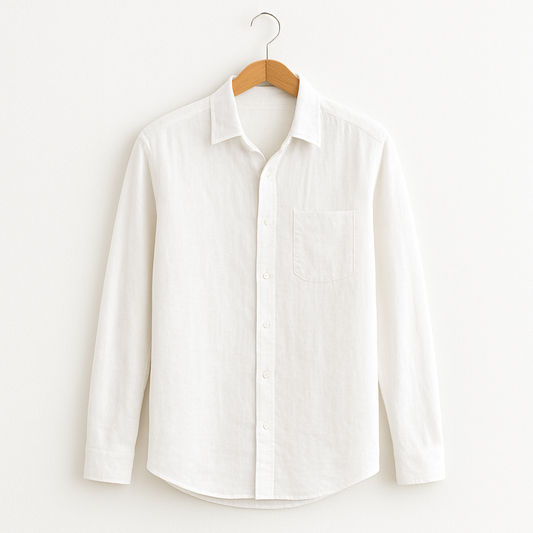 TELLET PURE LINEN TAILORED SHIRT