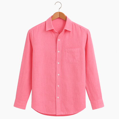 TELLET PURE LINEN TAILORED SHIRT