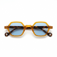 Amber with Blue Lenses