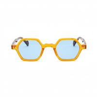 Amber with Blue Lenses