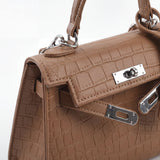 TELLET STRUCTURED LEATHER HANDBAG