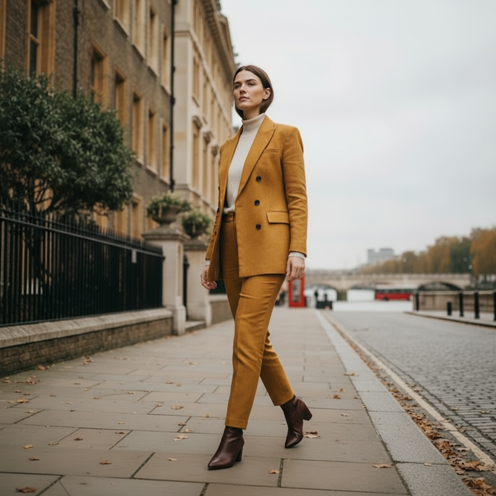 Terno trespassado de linho