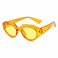 Orange-framed yellow slices