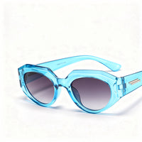 Transparent blue frame double Gray