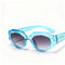 Transparent blue frame double Gray