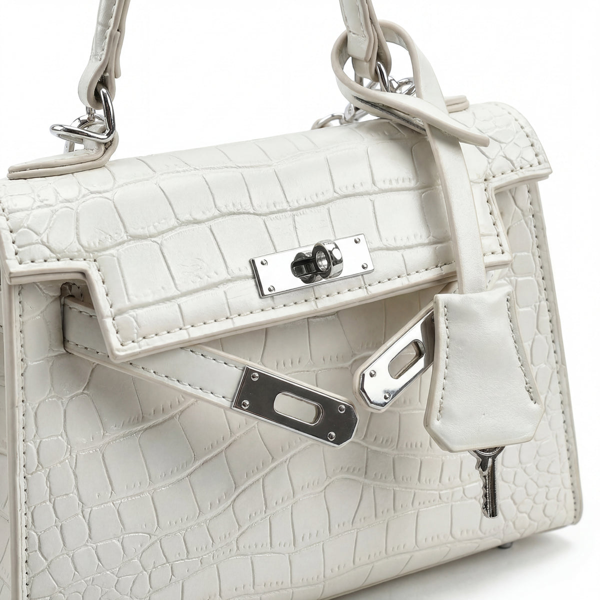 TELLET STRUCTURED LEATHER HANDBAG