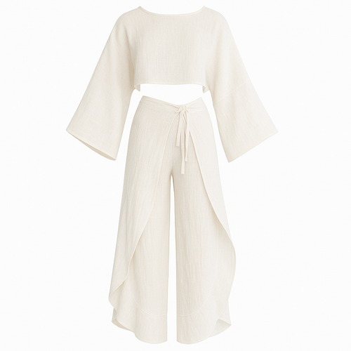 TELLET WOMEN'S LINEN FLOW SUMMER SET